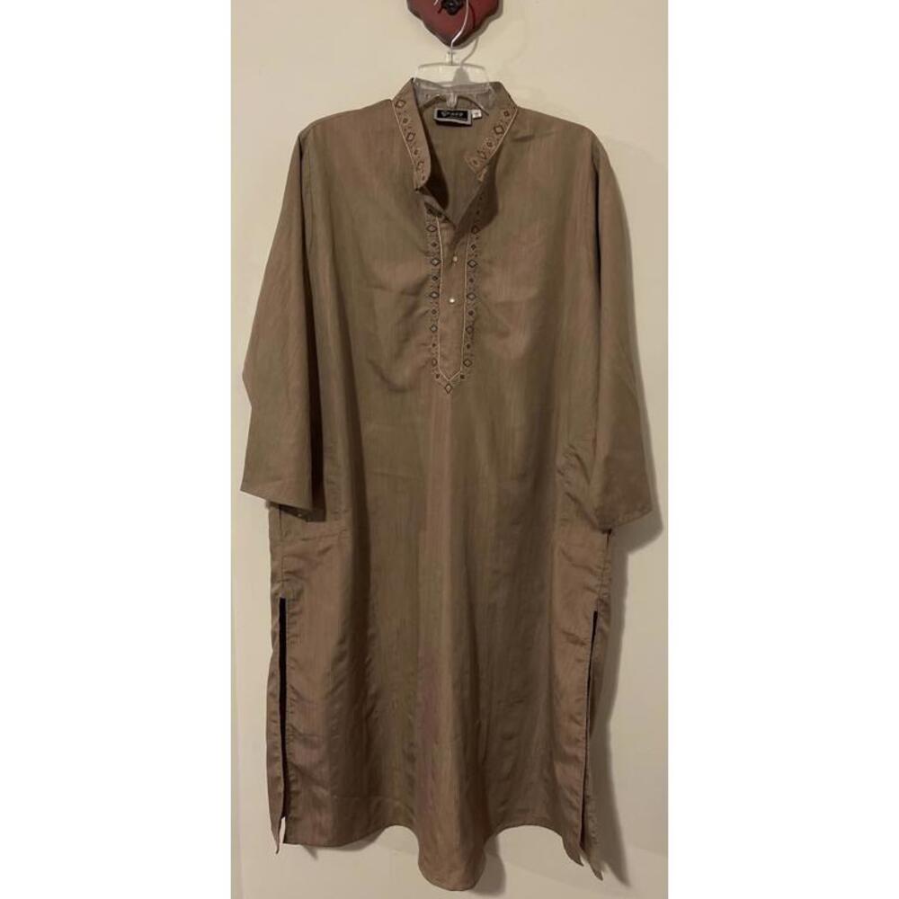 Grace Kurta Payjama 110cm Embroidered Long Brown Cultural India Outfit! M1070